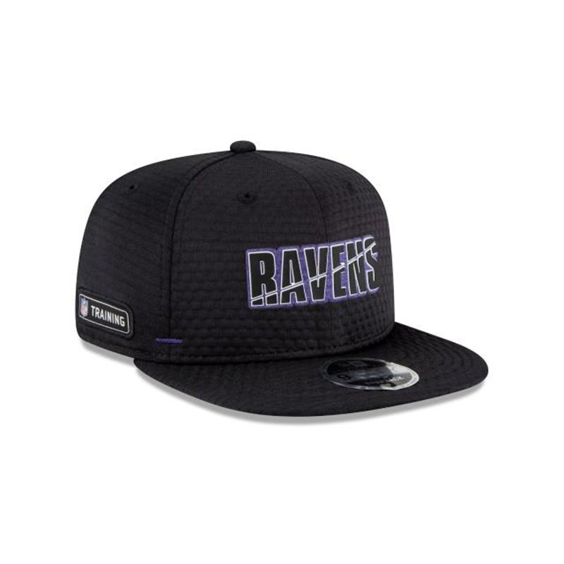 NFL Baltimore Ravens Official Summer Sideline 9Fifty Snapback (VYF2927) - Black New Era Caps